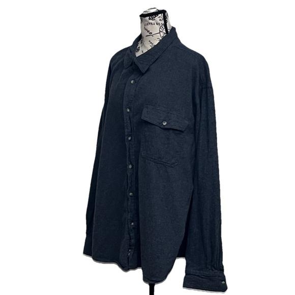 CQR Tactical Gear Men’s Button-Up Shirt 3XL | Dark Gray Cotton Grunge Skater - Picture 3 of 10